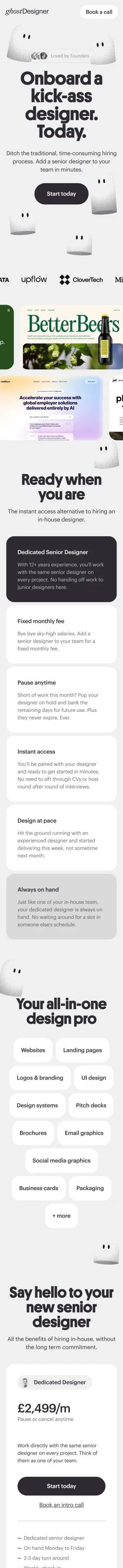Ghost Designer preview (mobile)