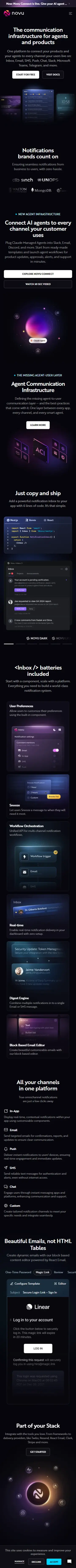 Novu preview (mobile)
