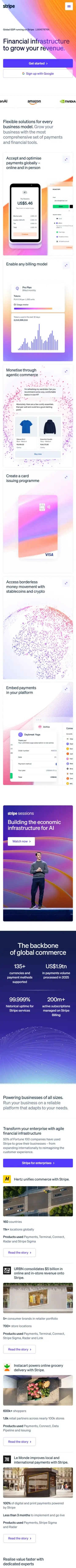 Stripe preview (mobile)