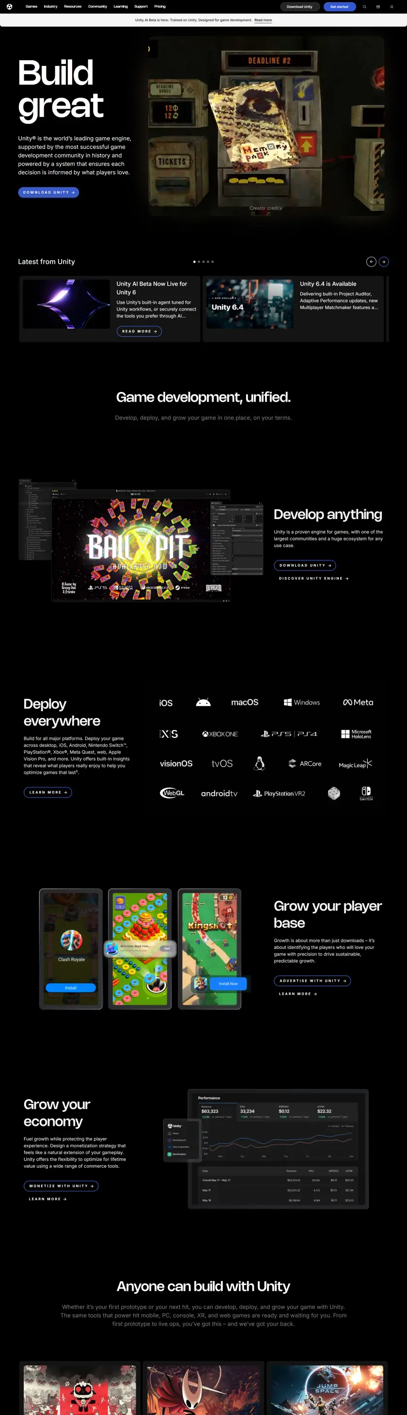 Unity preview
