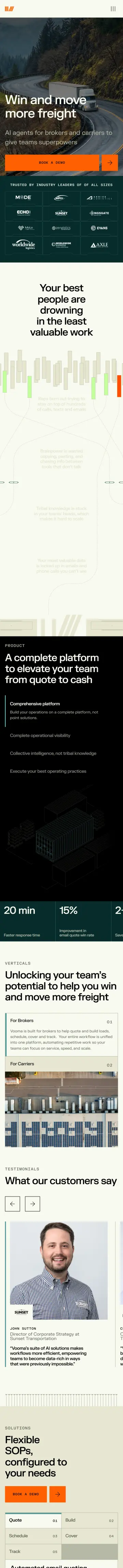 Vooma preview (mobile)